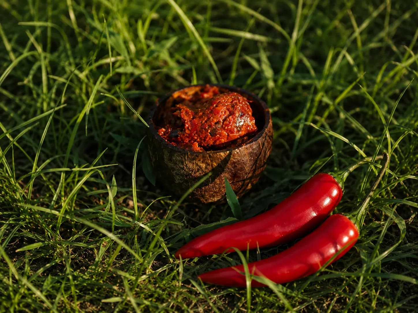 Bowl of pandu mirchi pickle made with ripe red chillies